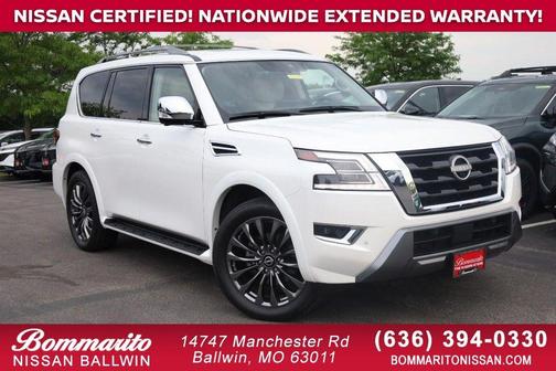 Aspen White 2023 Nissan Armada Platinum