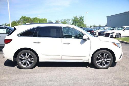 White Diamond Pearl 2019 Acura MDX 3.5L w/Advance Package