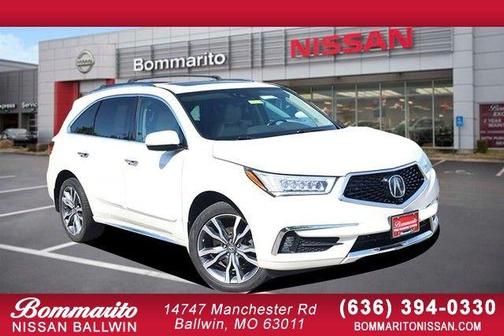 White Diamond Pearl 2019 Acura MDX 3.5L w/Advance Package