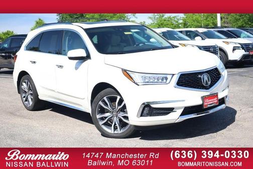 White Diamond Pearl 2019 Acura MDX 3.5L w/Advance Package