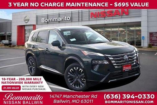 Obsidian Green 2026 Nissan Rogue Platinum