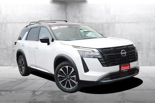 White / Black 2026 Nissan Pathfinder Platinum