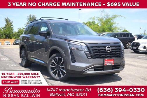 Gun Metallic 2026 Nissan Pathfinder Platinum