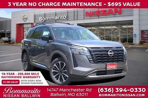 Gun Metallic 2026 Nissan Pathfinder Platinum