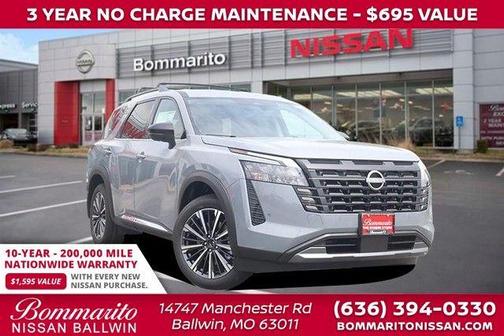 Boulder Gray Metallic 2026 Nissan Pathfinder Platinum