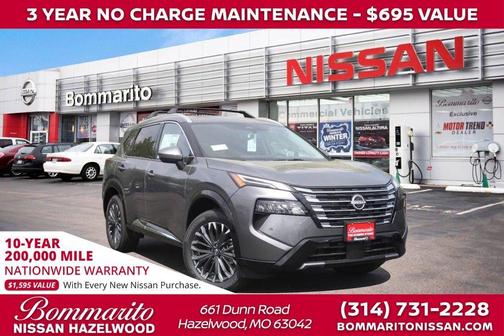Gun Metallic 2026 Nissan Rogue Platinum