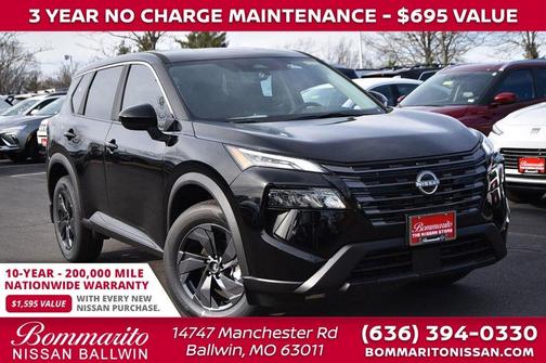 Black 2026 Nissan Rogue SV