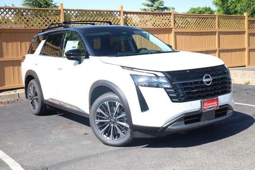 White / Black 2026 Nissan Pathfinder Platinum