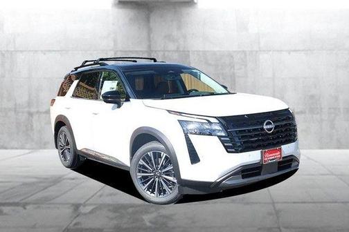 White / Black 2026 Nissan Pathfinder Platinum
