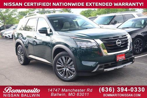 Obsidian Green Pearl 2025 Nissan Pathfinder SL