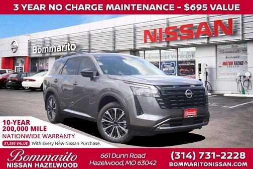 Gun Metallic 2026 Nissan Pathfinder Platinum