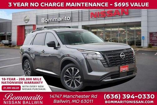 Gun Metallic 2026 Nissan Pathfinder Platinum