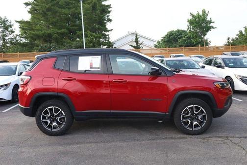 Red 2025 Jeep Compass Trailhawk