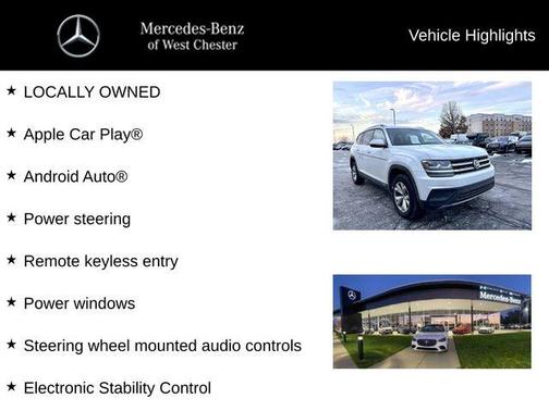 2018 Volkswagen Atlas 3.6L S