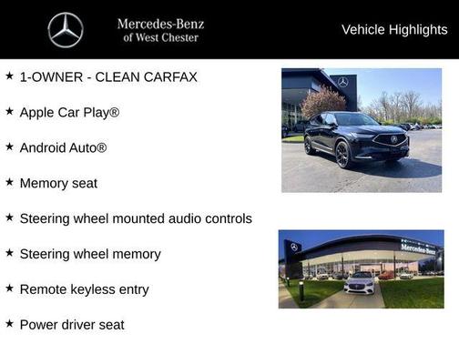 Majestic Black Pearl 2022 Acura MDX Technology