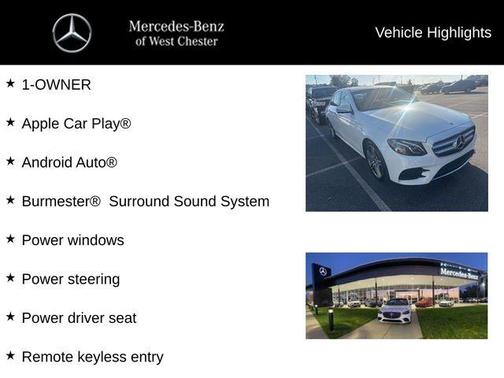 2019 Mercedes-Benz E-Class E 300