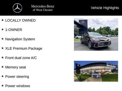 2016 Toyota Avalon Hybrid XLE Premium