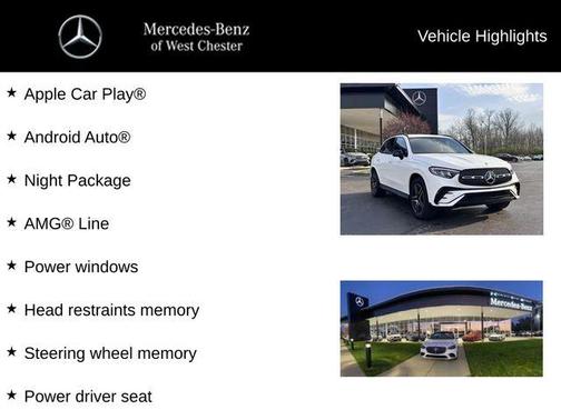 Polar White 2025 Mercedes-Benz GLC 300 Base 4MATIC
