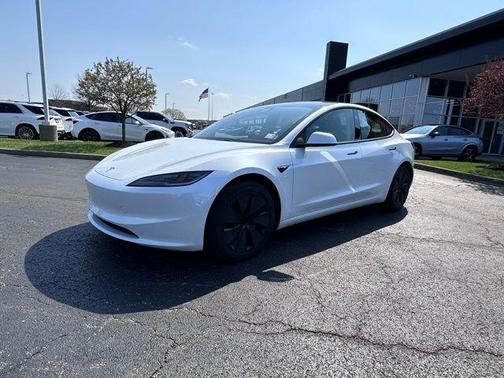 Pearl White Multi 2025 Tesla Model 3 Long Range