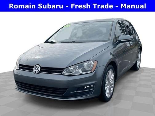 Platinum Gray Metallic 2015 Volkswagen Golf TDI SE 4-Door Hatchback