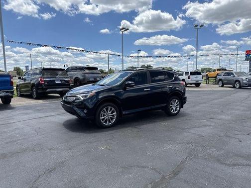 Blue 2017 Toyota RAV4 Limited