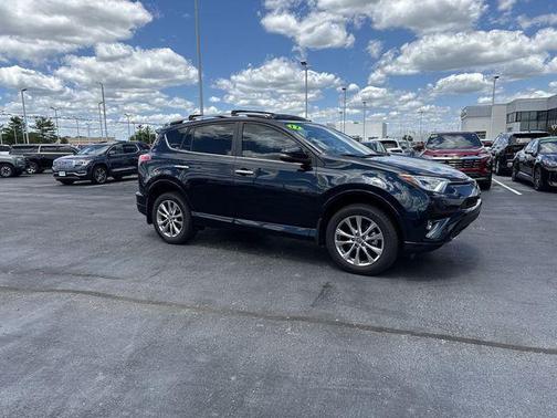 Blue 2017 Toyota RAV4 Limited