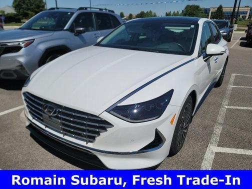 White 2023 Hyundai SONATA Hybrid Limited