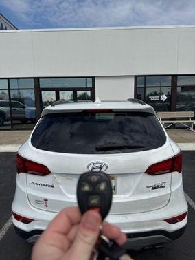 Frost White Pearl 2018 Hyundai Santa Fe Sport 2.0L Turbo Ultimate