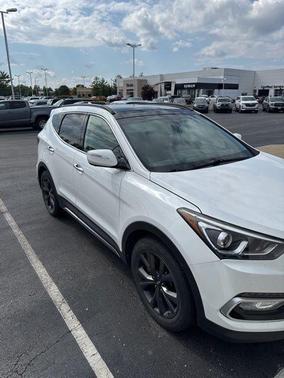 Frost White Pearl 2018 Hyundai Santa Fe Sport 2.0L Turbo Ultimate