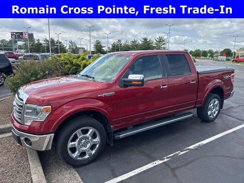 Red 2013 Ford F-150 Lariat