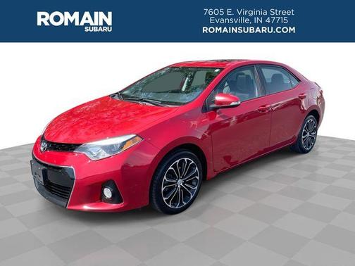 Red 2016 Toyota Corolla S Plus