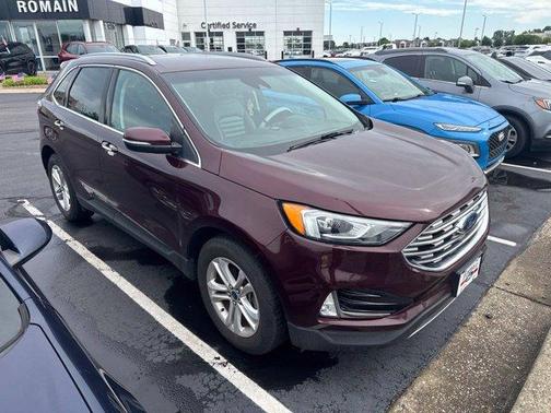 Red 2020 Ford Edge SEL