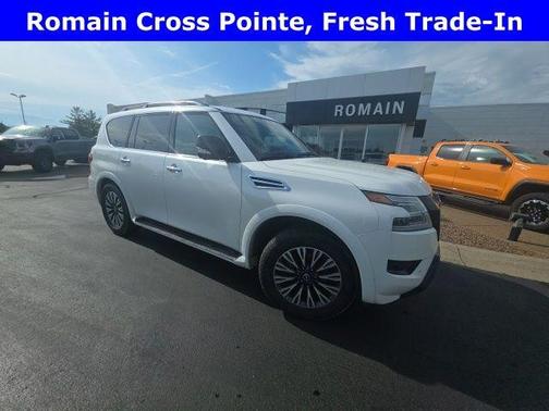 Aspen White 2023 Nissan Armada SL