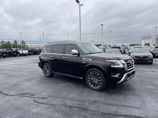 Black 2021 Nissan Armada Platinum