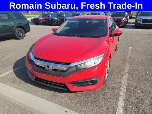 Red 2017 Honda Civic LX