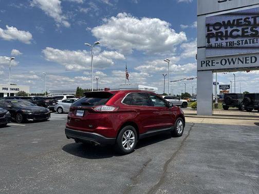 Red 2017 Ford Edge SEL