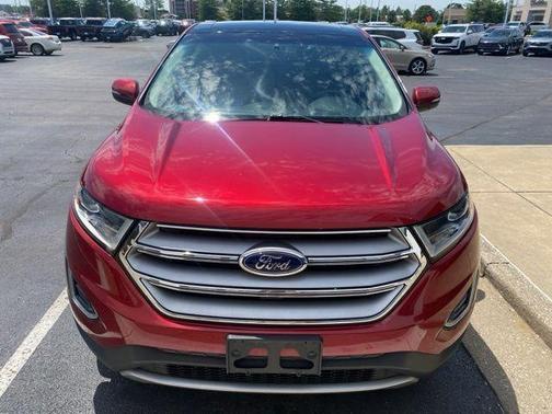 Red 2017 Ford Edge SEL