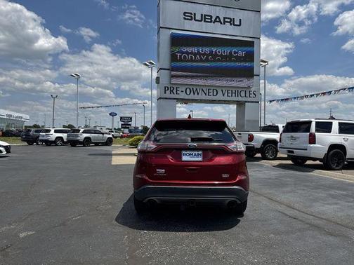 Red 2017 Ford Edge SEL