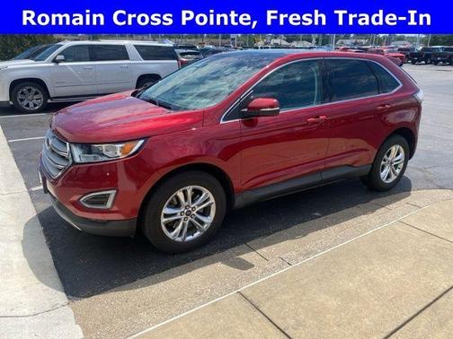Red 2017 Ford Edge SEL