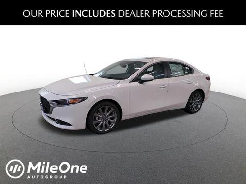 Snowflake White Pearl Mica 2026 Mazda Mazda3 FWD w/Preferred Package