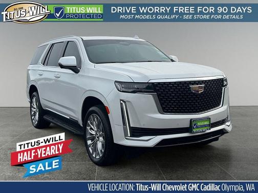 Crystal White Tricoat 2024 Cadillac Escalade Premium Luxury