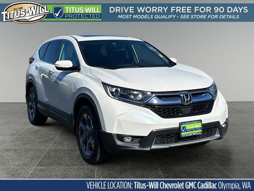 White Diamond Pearl 2018 Honda CR-V EX-L