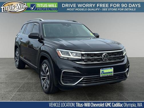 Deep Black Pearl 2021 Volkswagen Atlas 3.6L SEL