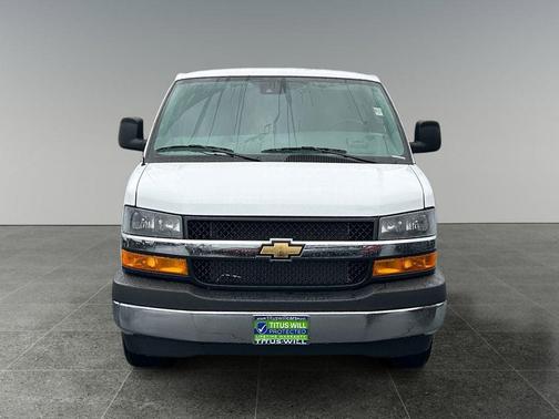 Summit White 2026 Chevrolet Express 3500 3500 Extended Wheelbase, WT, RWD