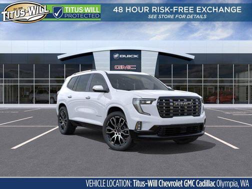 Glacier White Tricoat 2026 GMC Acadia Denali