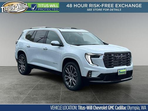 Glacier White Tricoat 2026 GMC Acadia Denali