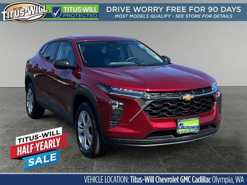 Crimson Metallic 2025 Chevrolet Trax LS