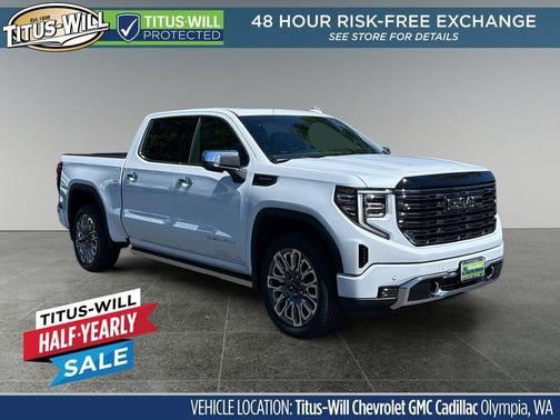 Glacier White Tricoat 2026 GMC Sierra 1500 Denali Ultimate