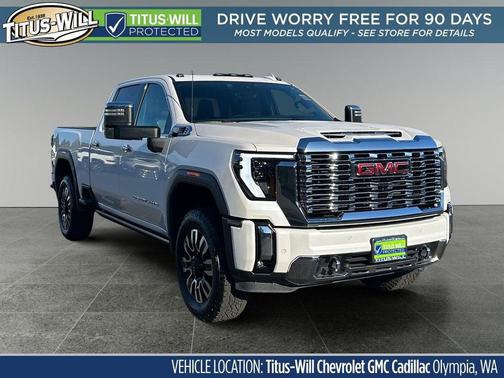 White Frost Tricoat 2024 GMC Sierra 3500 Denali