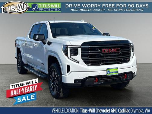 Summit White 2025 GMC Sierra 1500 AT4